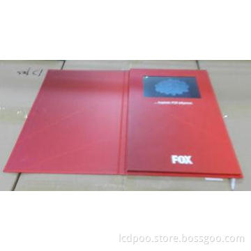 Rechargeable Folded 7 Inch Custom Video Greeting Cards With